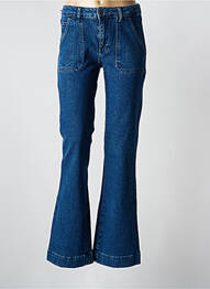 Jean coupe flare stretch taille normale bleu FIVE femme