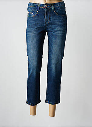 Pantacourt stretch taille normale bleu DENIM STUDIO femme