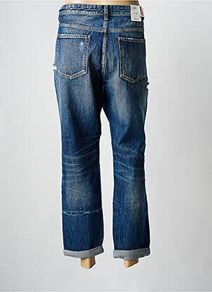 Jeans coupe droite effet usé délavé taille normale bleu SCOTCH & SODA femme