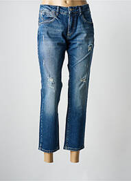 Jeans coupe droite effet usé délavé taille normale bleu FREEMAN T.PORTER femme