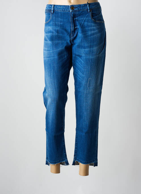 Jeans coupe droite stretch taille normale bleu SCOTCH & SODA femme