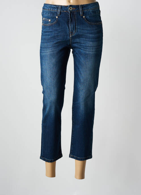 Pantacourt bleu DENIM STUDIO pour femme