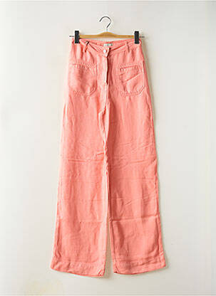 Pantalon droit tissage popeline taille normale orange ATELIER BÔ..M femme