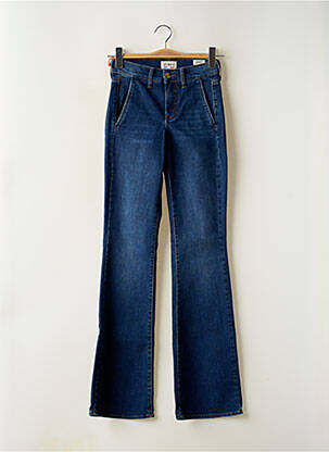 Jeans coupe droite stretch taille normale bleu HAPPY femme