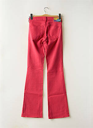 Jeans coupe droite stretch taille normale rose HAPPY femme