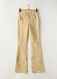 Jeans coupe droite stretch taille normale beige HAPPY femme