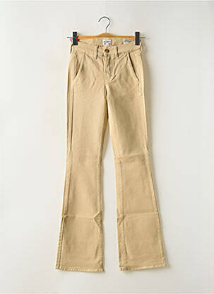 Jeans coupe droite stretch taille normale beige HAPPY femme