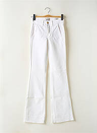 Jeans coupe droite stretch taille normale blanc HAPPY femme