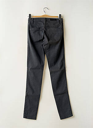 Pantalon slim tissage popeline taille normale gris DENIM STUDIO femme