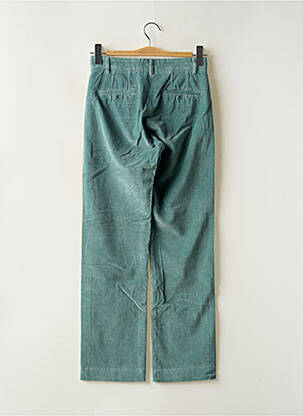 Pantalon droit fermeture zippée sous rabat boutonné taille normale vert HARTFORD femme