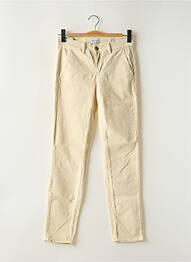 Pantalon droit stretch taille normale beige HAPPY femme