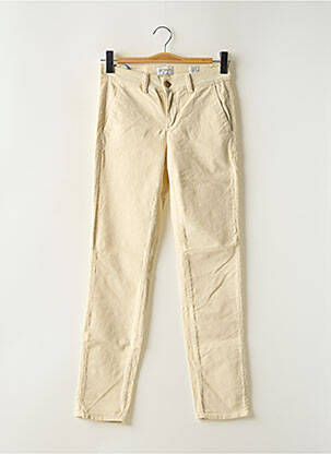 Pantalon droit stretch taille normale beige HAPPY femme