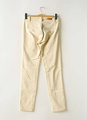Pantalon droit stretch taille normale beige HAPPY femme