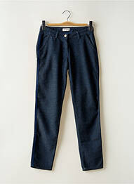 Pantalon chino fermeture zippée sous rabat boutonné taille normale bleu RED LEGEND femme