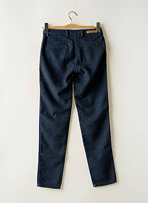 Pantalon chino fermeture zippée sous rabat boutonné taille normale bleu RED LEGEND femme