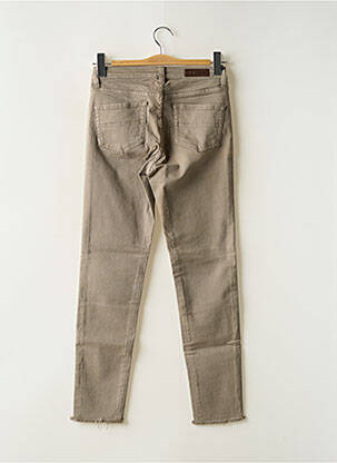 Jeans coupe slim stretch taille normale vert DENIM STUDIO femme
