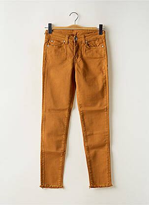 Jeans coupe slim stretch taille normale orange DENIM STUDIO femme
