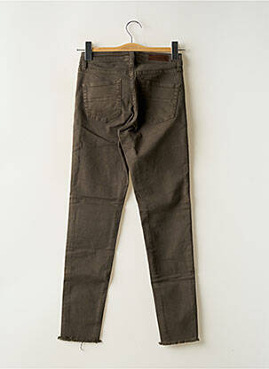 Jeans coupe slim stretch taille normale vert DENIM STUDIO femme