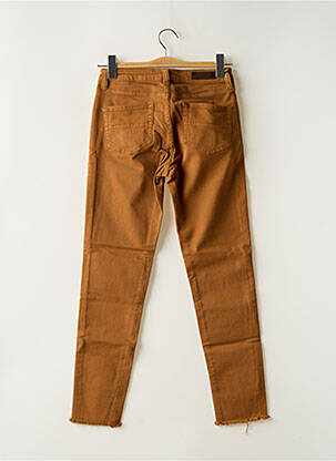 Jeans coupe slim stretch taille normale marron DENIM STUDIO femme