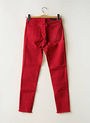 Jeans coupe slim stretch taille normale rouge DENIM STUDIO femme