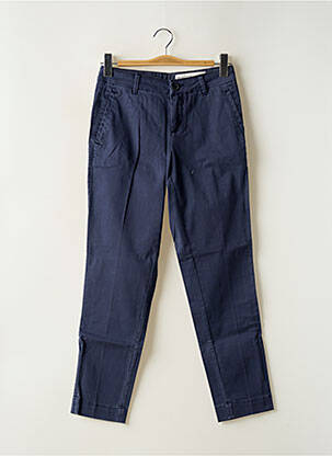 Pantalon chino tissage popeline taille normale bleu JANE BLUE femme