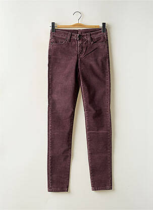 Pantalon slim stretch taille normale violet DENIM STUDIO femme