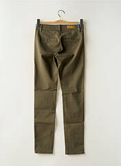 Pantalon chino vert HAPPY pour femme seconde vue