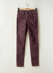 Pantalon slim violet DENIM STUDIO pour femme seconde vue