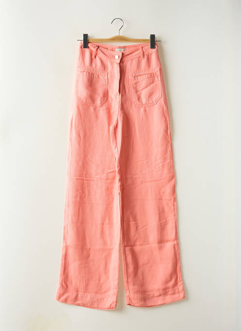 Pantalon droit tissage popeline taille normale orange ATELIER BÔ..M femme