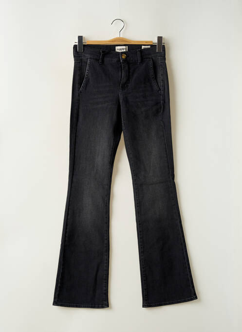 Jean coupe flare stretch taille normale noir HAPPY femme