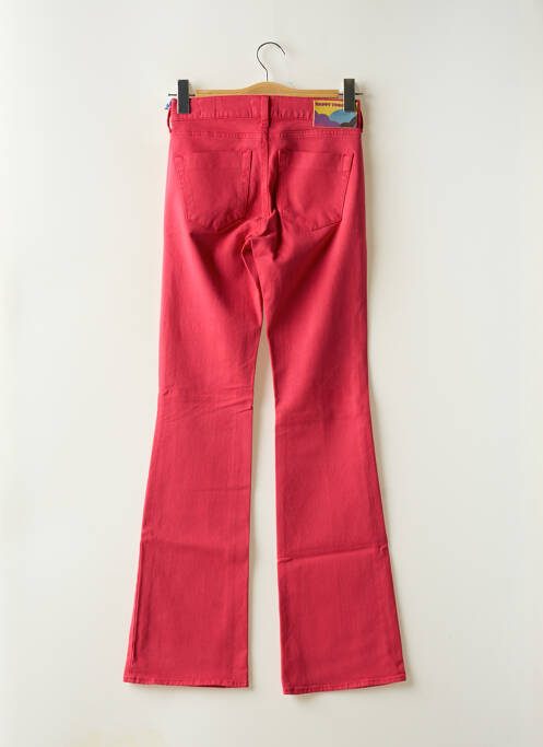 Jeans coupe droite stretch taille normale rose HAPPY femme