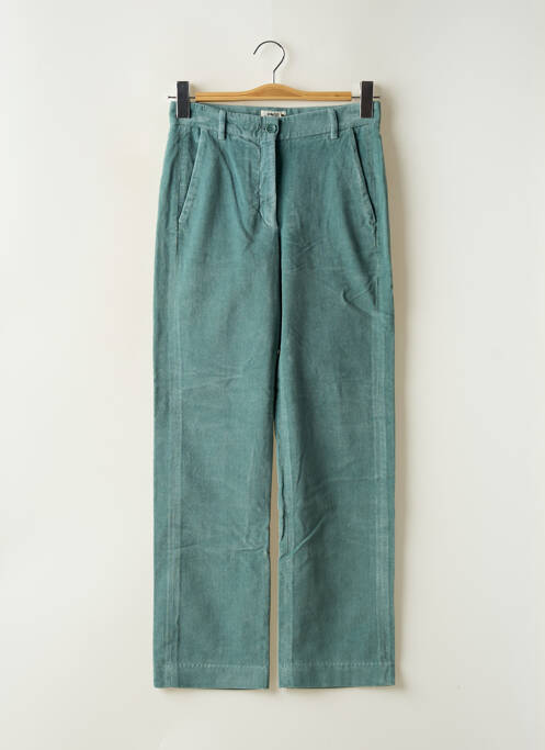 Pantalon droit fermeture zippée sous rabat boutonné taille normale vert HARTFORD femme