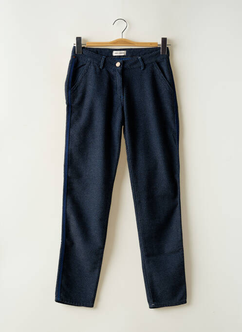 Pantalon chino fermeture zippée sous rabat boutonné taille normale bleu RED LEGEND femme
