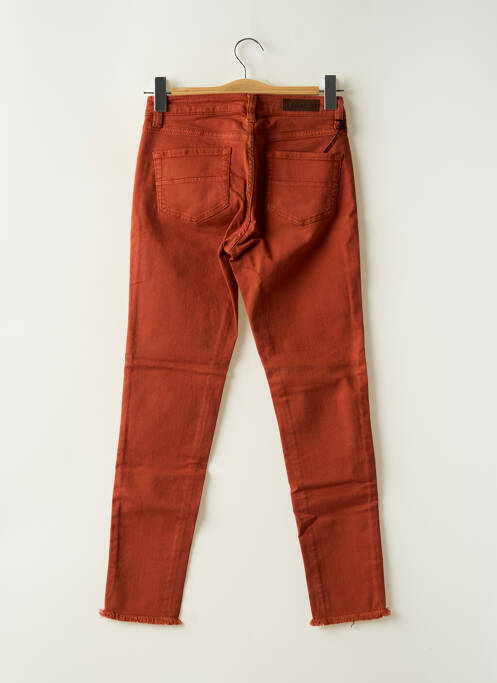 Jeans coupe slim stretch taille normale orange fonce DENIM STUDIO femme