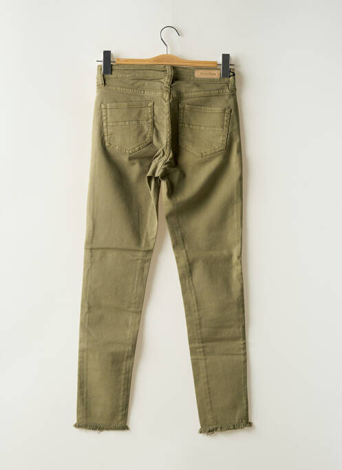 Jeans coupe slim stretch taille normale vert DENIM STUDIO femme