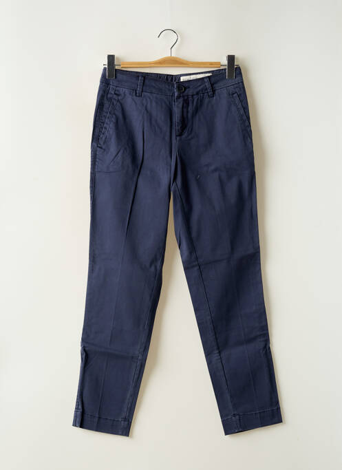 Pantalon chino tissage popeline taille normale bleu JANE BLUE femme