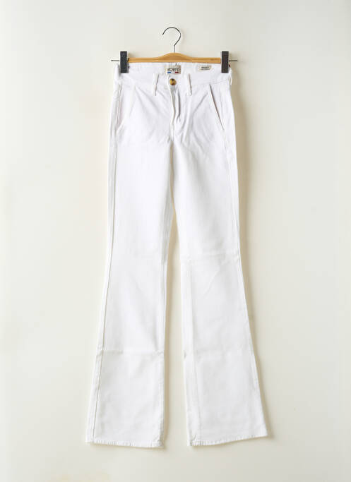 Jeans coupe droite blanc HAPPY pour femme