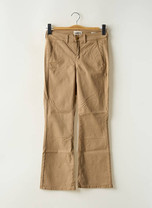 Pantalon chino beige HAPPY pour femme