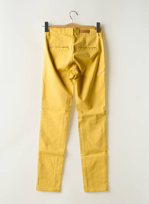 Pantalon chino jaune fonce HAPPY femme