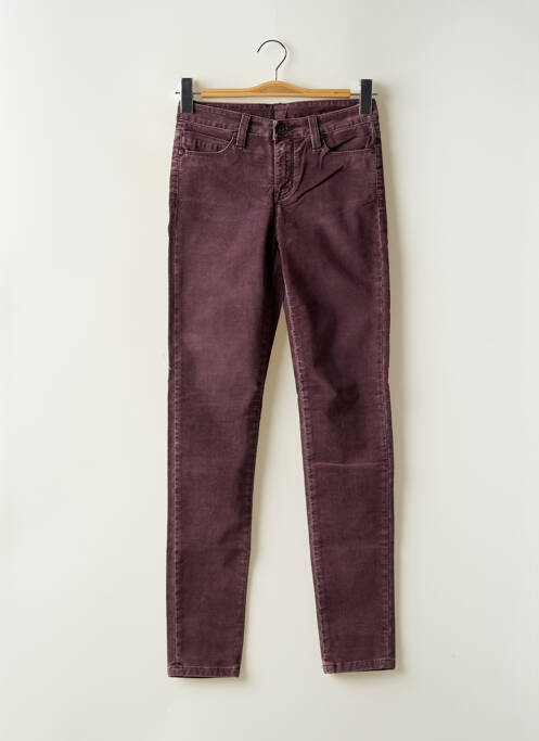Pantalon slim violet DENIM STUDIO pour femme