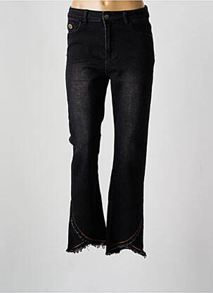Jean coupe flare stretch taille normale noir NEKANE femme