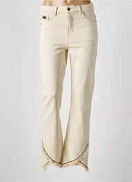 Jean coupe flare stretch taille normale beige NEKANE femme