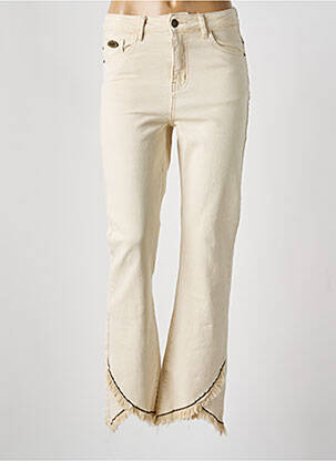 Jean coupe flare stretch taille normale beige NEKANE femme