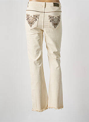 Jean coupe flare stretch taille normale beige NEKANE femme