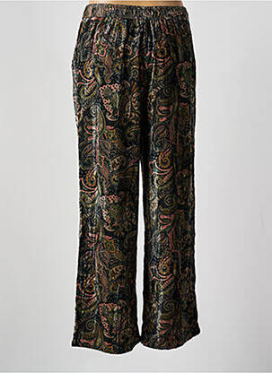Pantalon droit taille élastique taille normale vert NEKANE femme