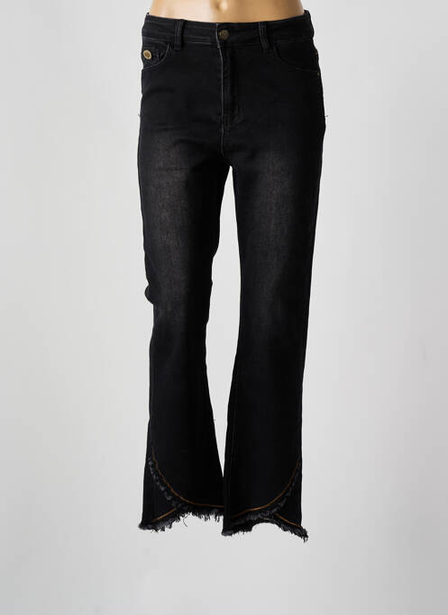 Jean coupe flare stretch taille normale noir NEKANE femme