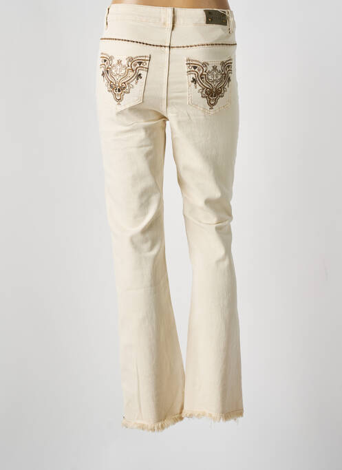Jean coupe flare stretch taille normale beige NEKANE femme
