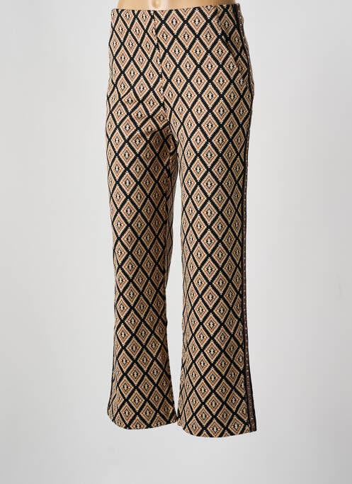 Pantalon droit stretch taille normale noir NEKANE femme