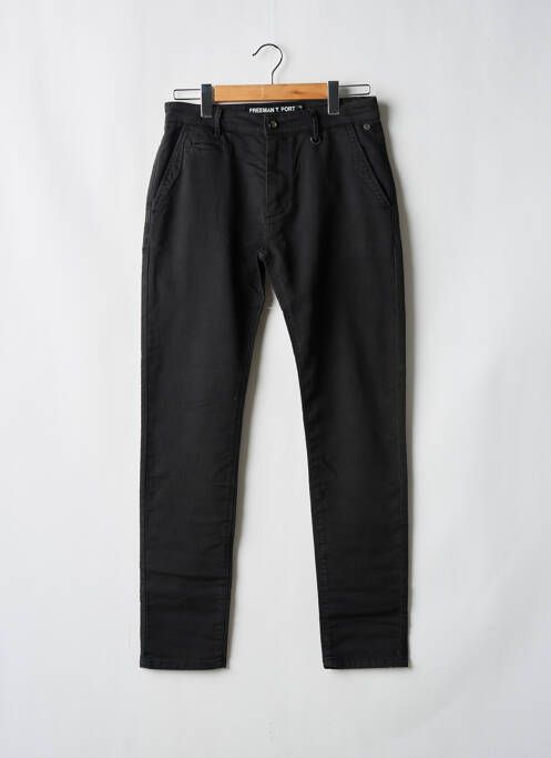 Pantalon chino noir FREEMAN T.PORTER pour homme