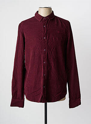 Chemise manches longues coupe droite rouge FREEMAN T.PORTER homme